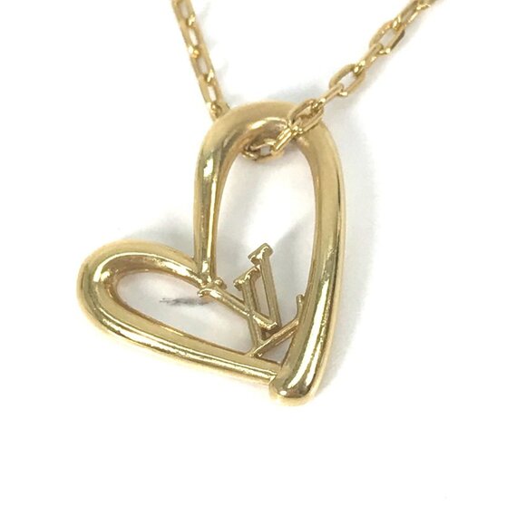 LOUIS VUITTON Gold Necklace - Picture 1 of 12